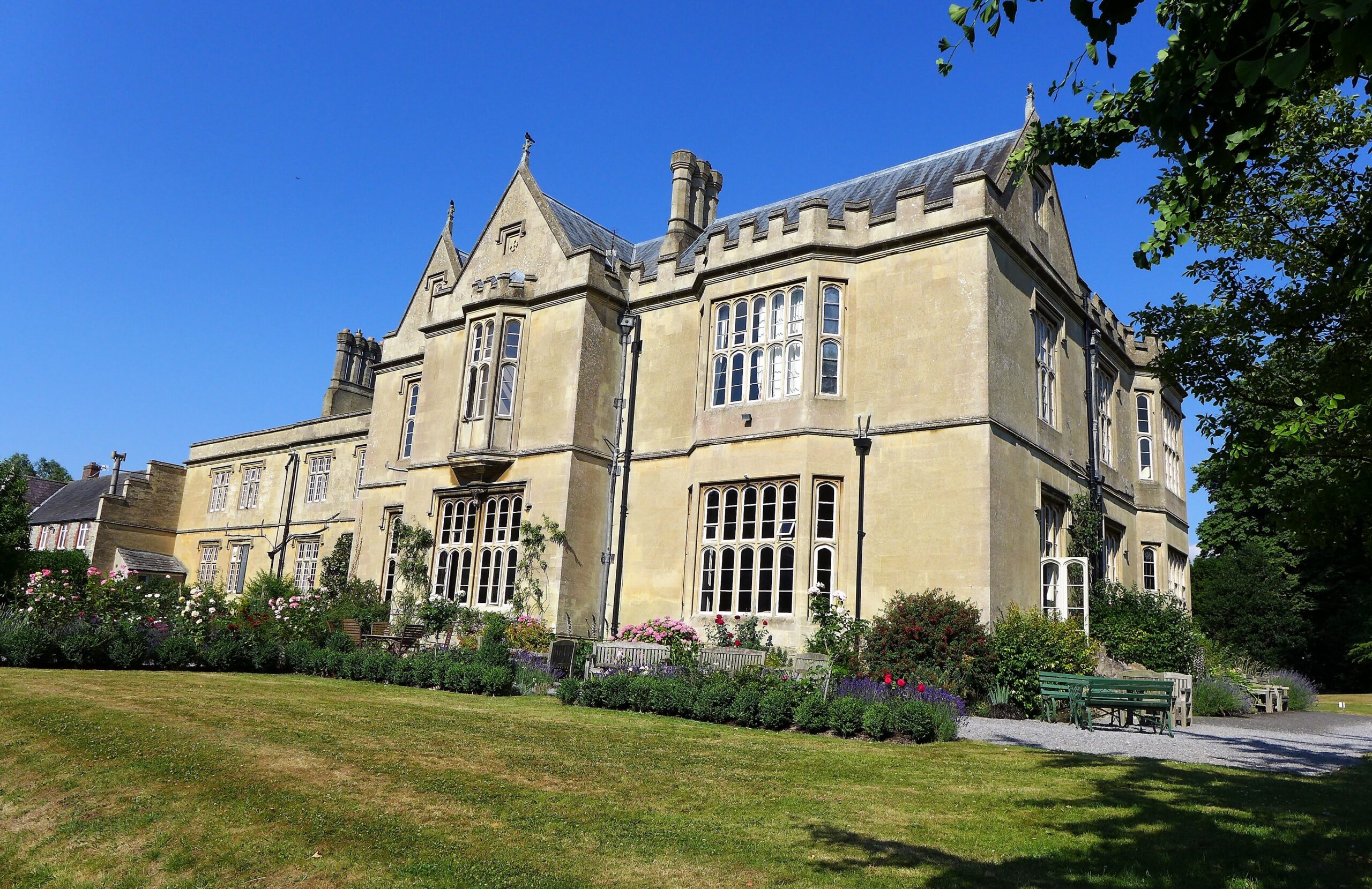 Abbey House and landscaped gardens
